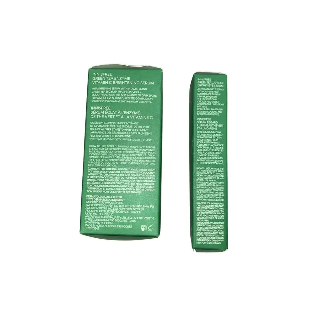 Innisfree Green Tea Lot 2: Facial Serum & Eye Roll-on
